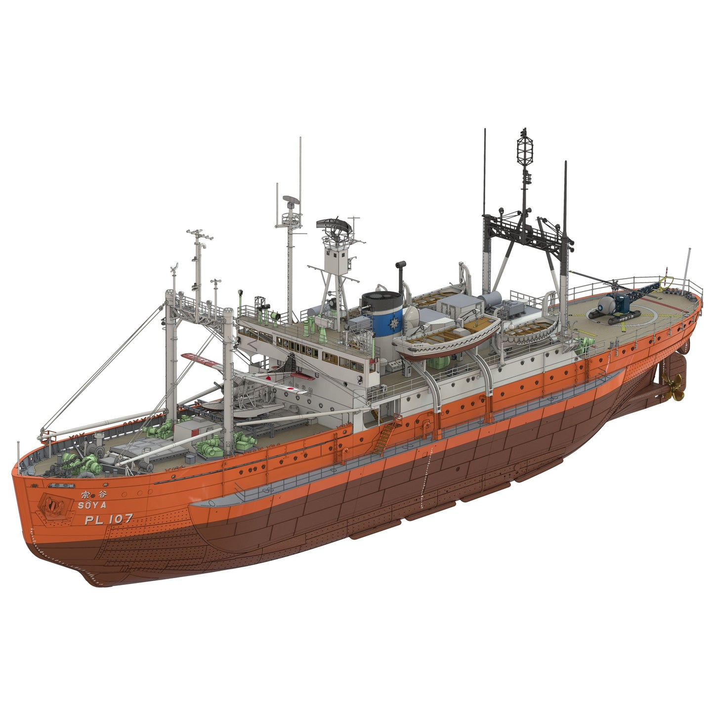 1/250 Antarctica Observation Ship Soya ''Antarctica Observatin 2nd Corps'' (Super Detail Kit)