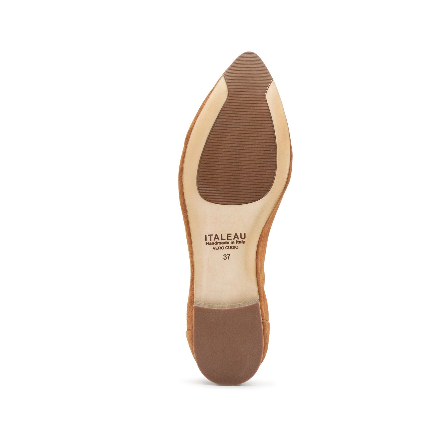 Mara Suede Ballet Flat Cuoio - Last Chance