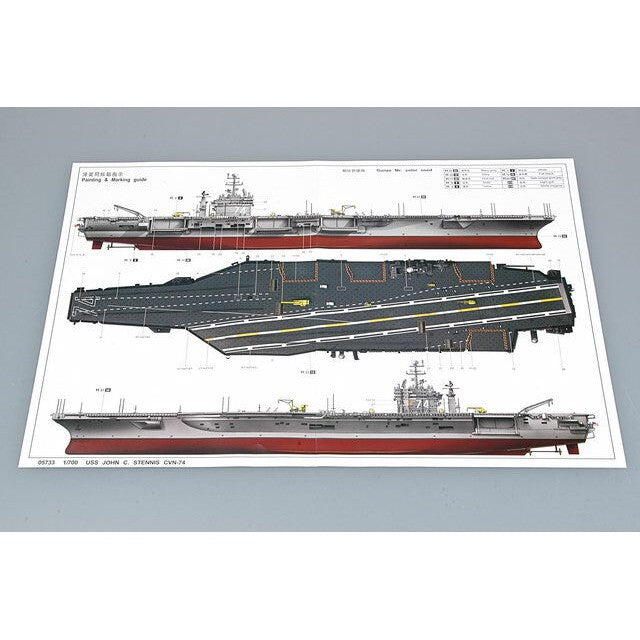 05733 1/700 USS JOHN C. STENNIS CVN74 Plastic Model Kit