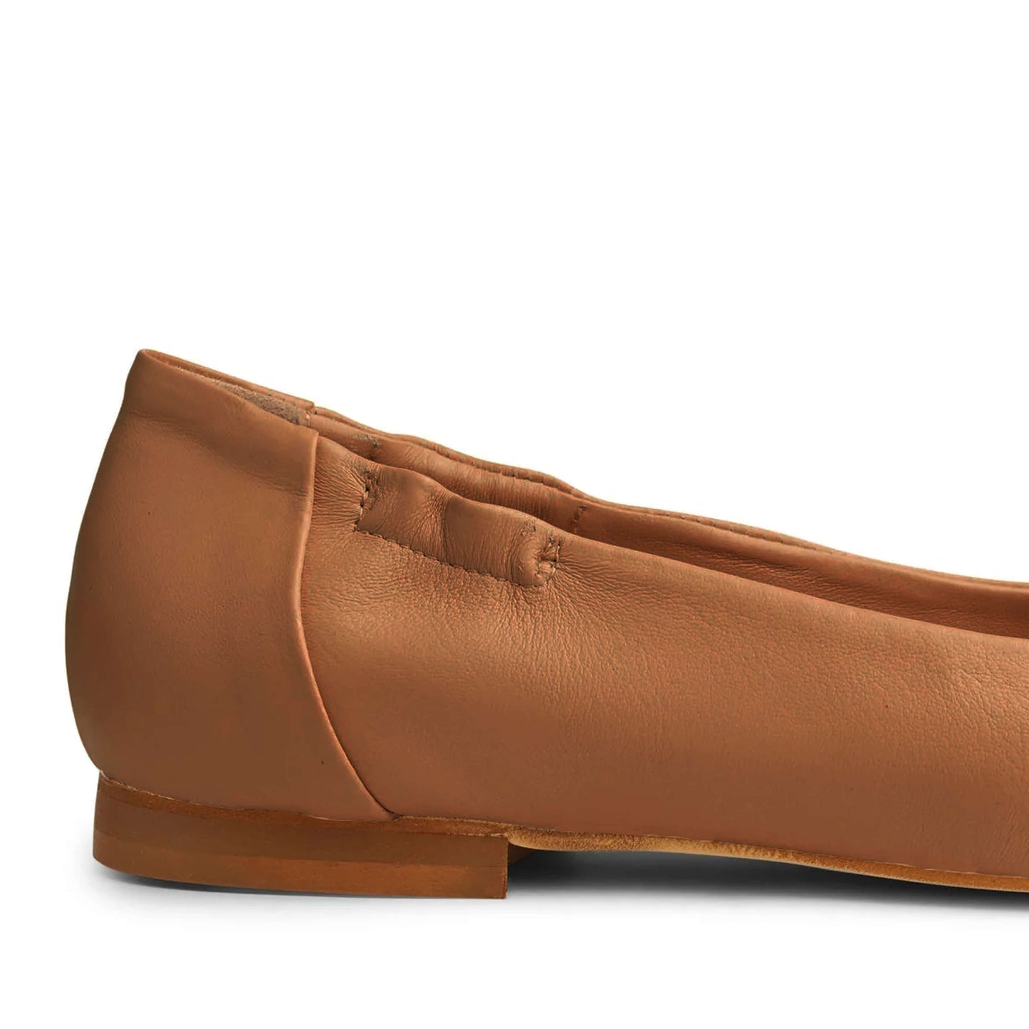 Vera Leather Ballet Flats Chestnut