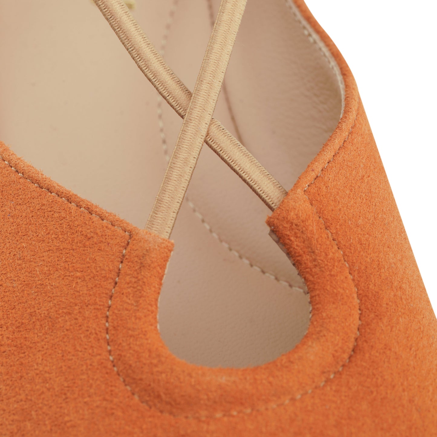 Bria Suede Flats Cuoio - Last Chance