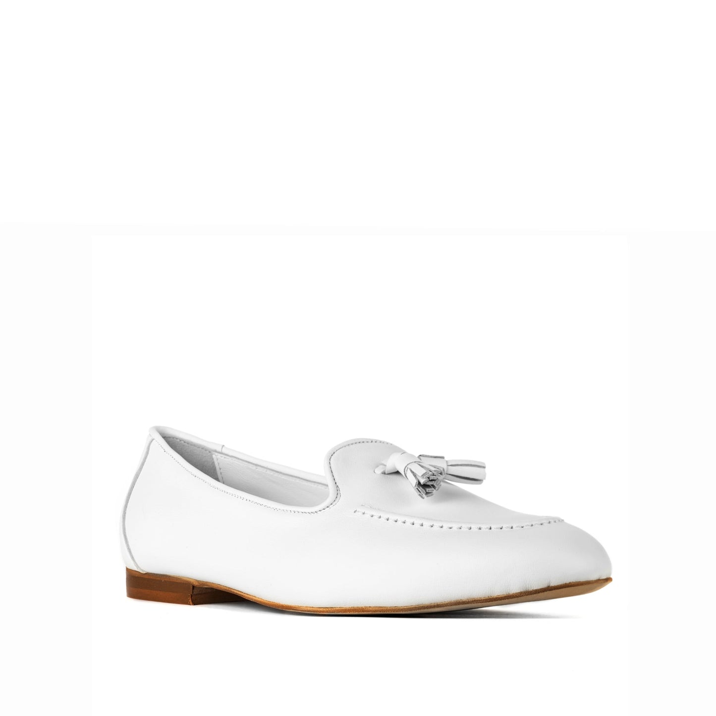 Lea Leather Loafers Bianco - Last Chance
