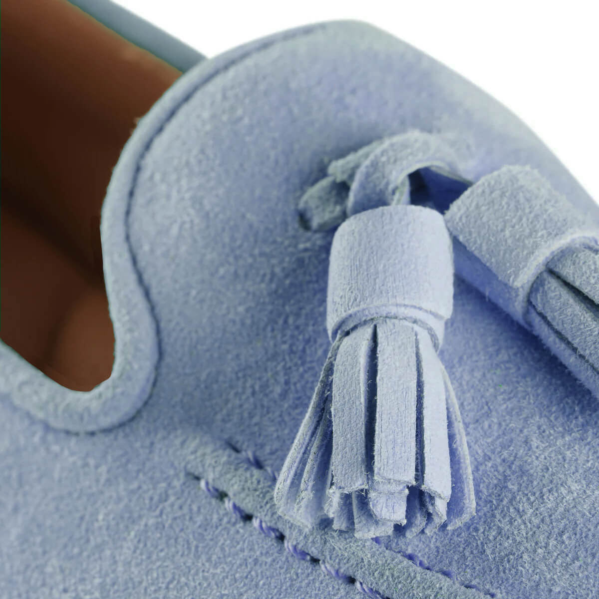 Lea Suede Loafers Celeste - Last Chance