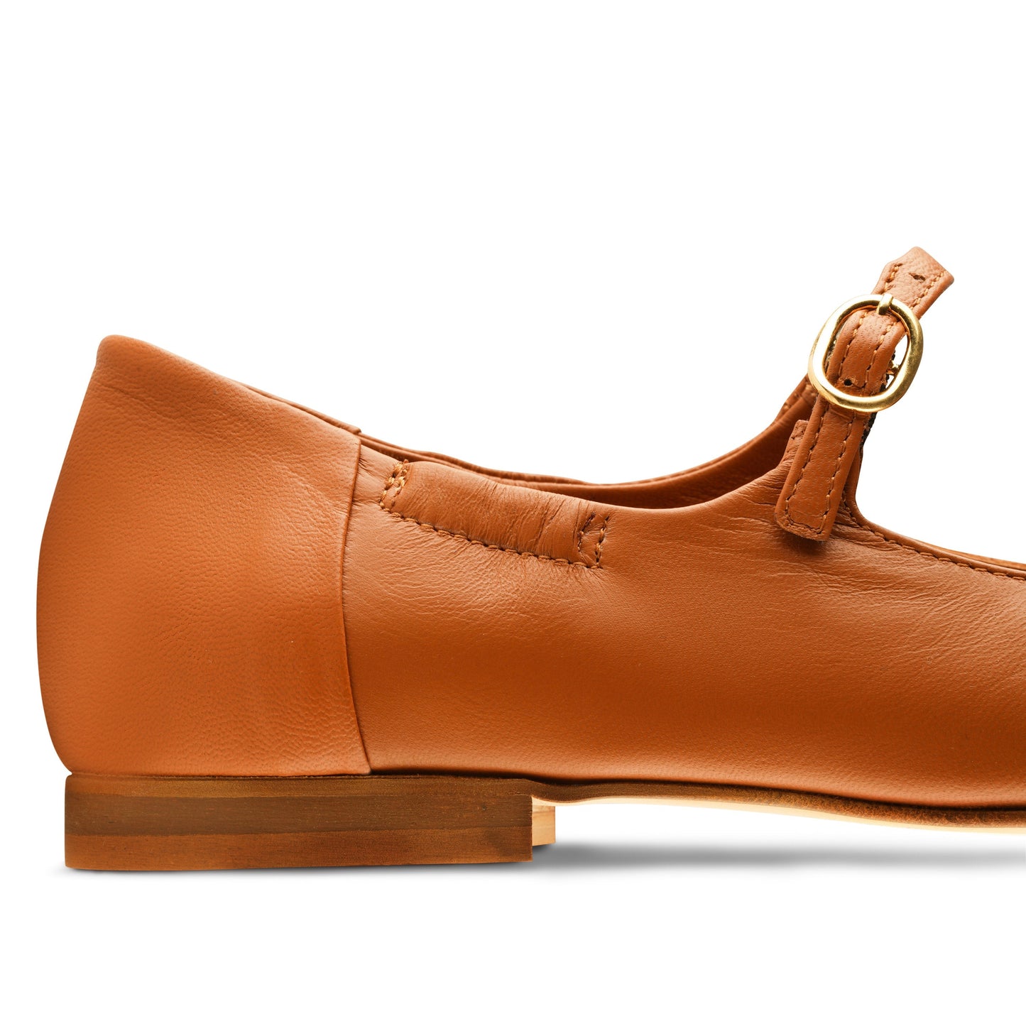 Melia Flexlite Flats Chestnut - Last Chance