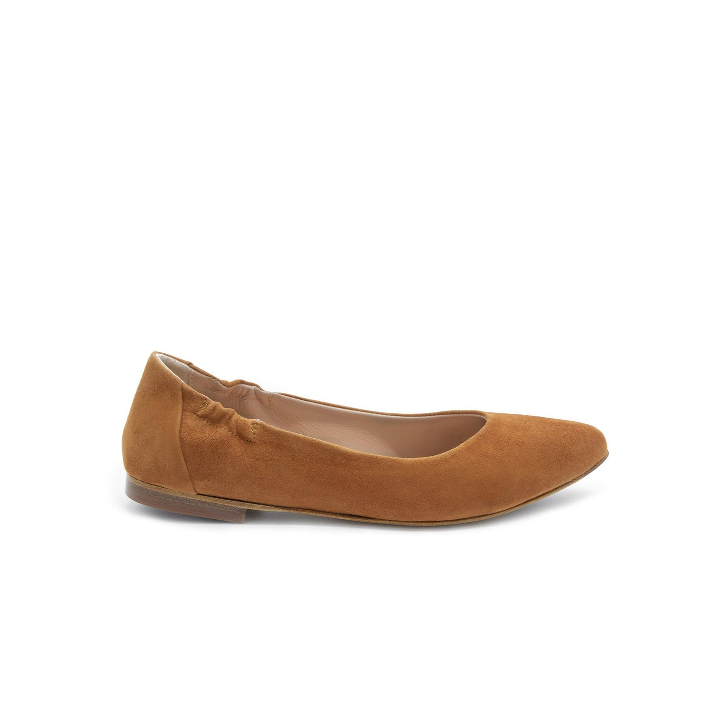 Mara Suede Ballet Flat Cuoio - Last Chance