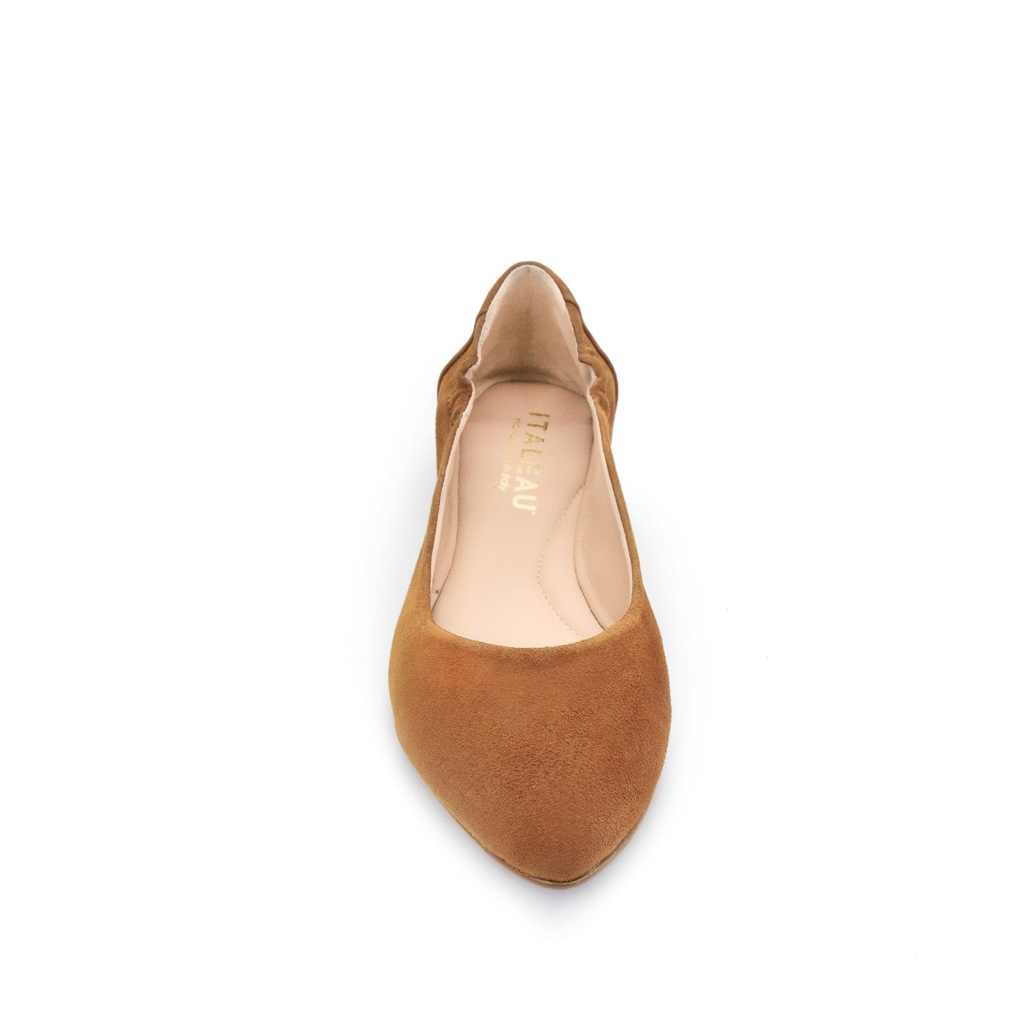Mara Suede Ballet Flat Cuoio - Last Chance