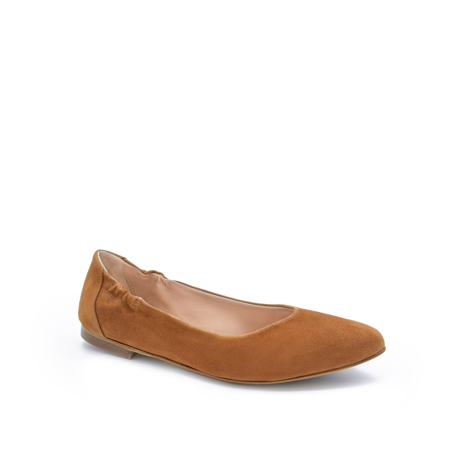 Mara Suede Ballet Flat Cuoio - Last Chance
