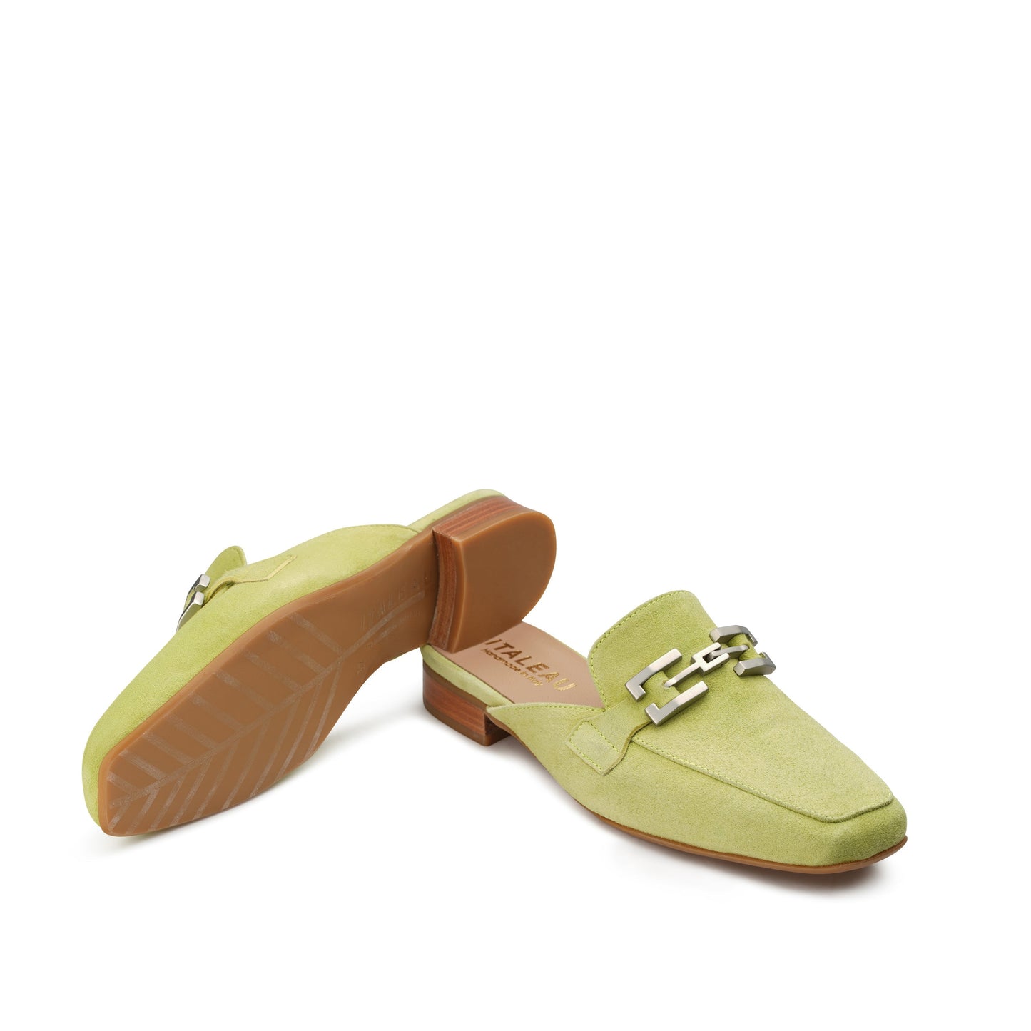 Cecile Mules Pistachio