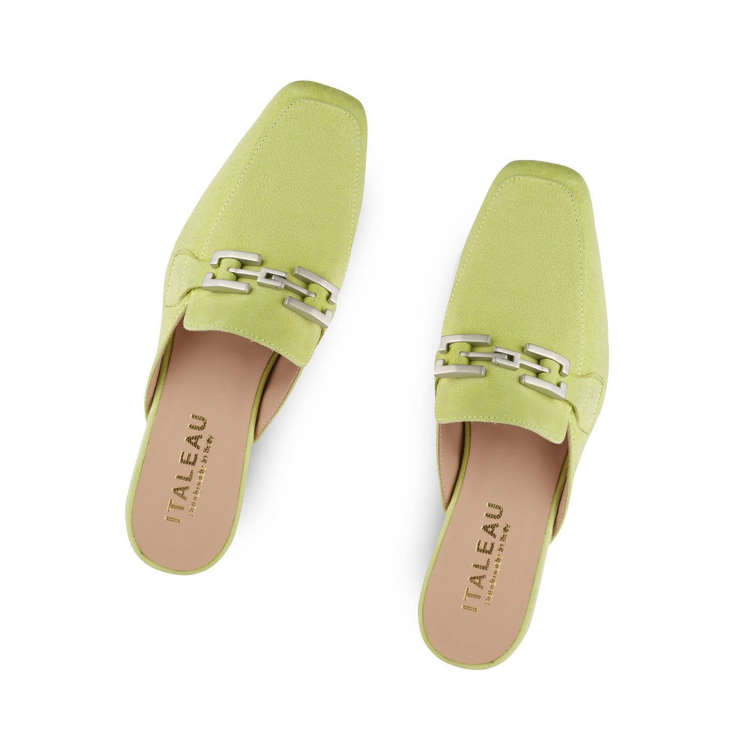 Cecile Mules Pistachio