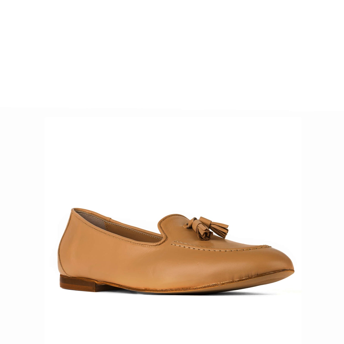 Lea Leather Loafers Almond