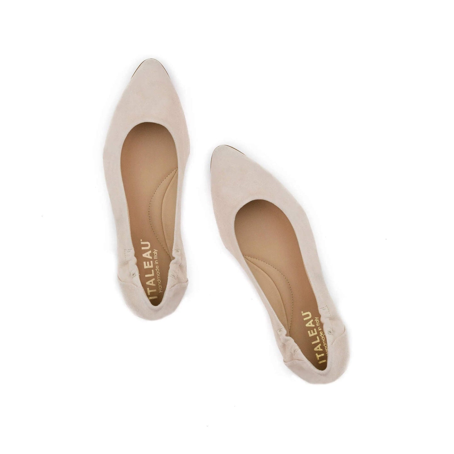 Mara Suede Ballet Flats Bone