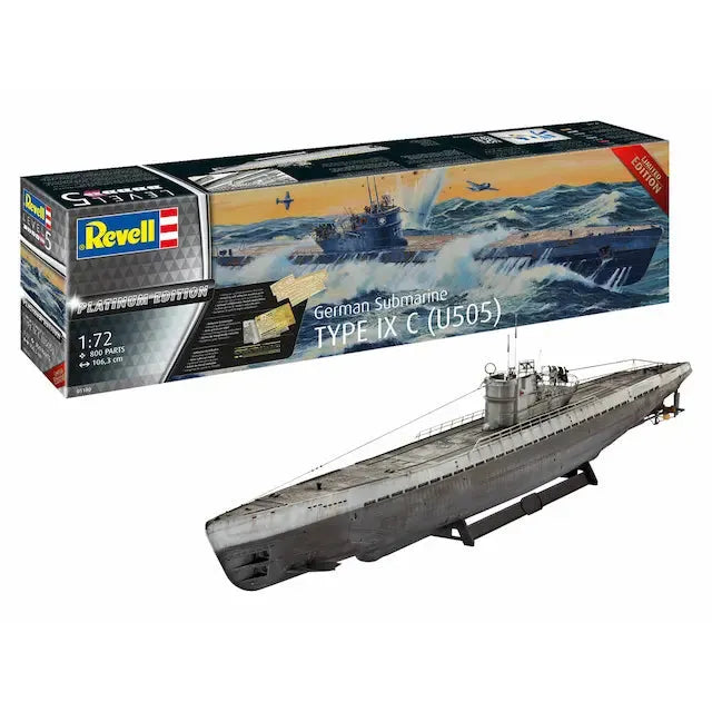 1/72 German Submarine Type IX C (U505) Platinum Edition