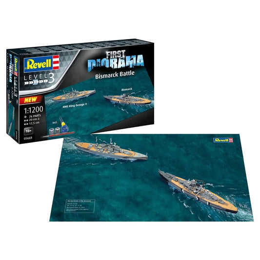 1/1200 First Diorama Set  Bismarck Battle
