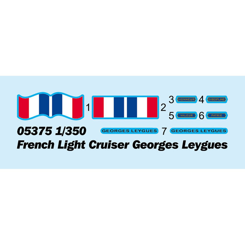 1/350 French Light Cruiser Georges Leygues Plastic Model Kit