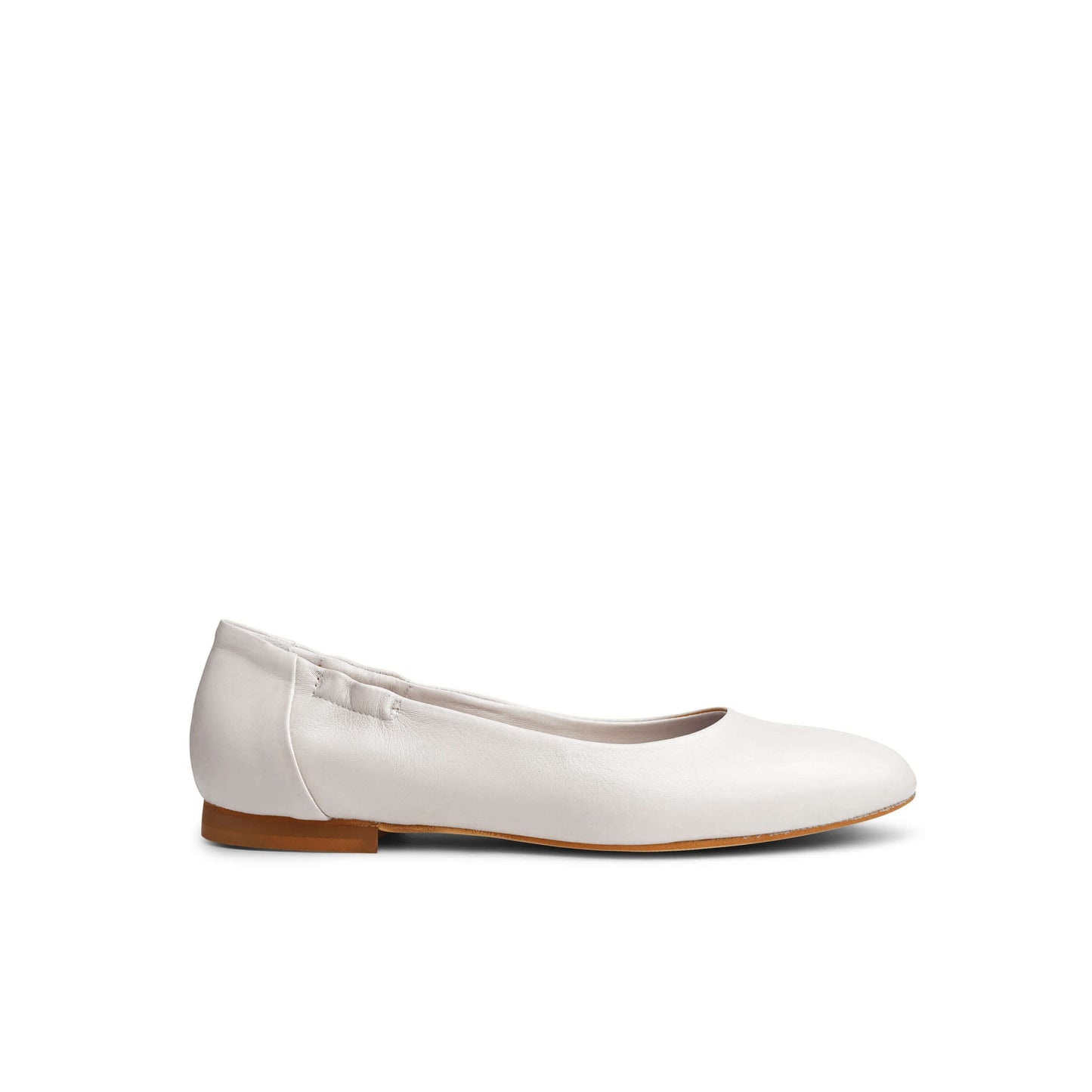 Vera Leather Ballet Flats Bianco
