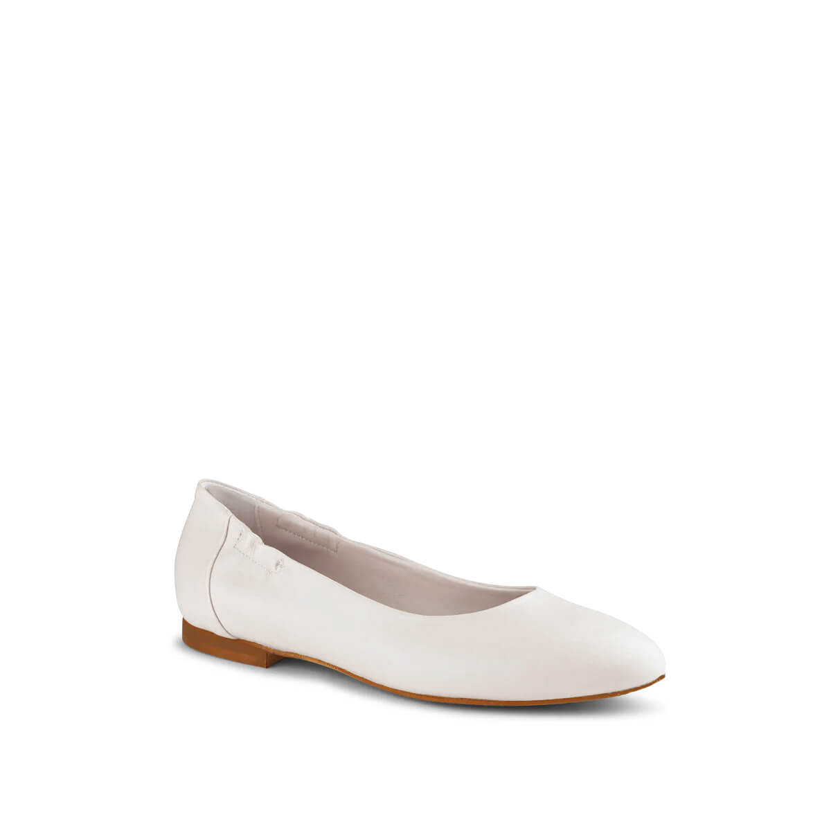 Vera Leather Ballet Flats Bianco