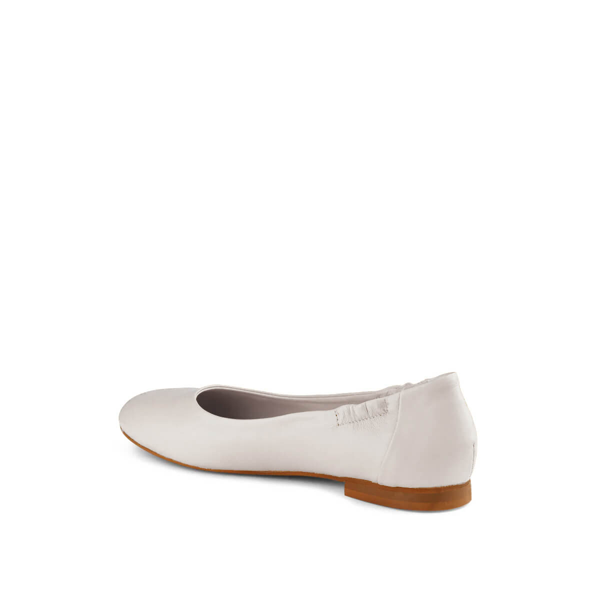 Vera Leather Ballet Flats Bianco