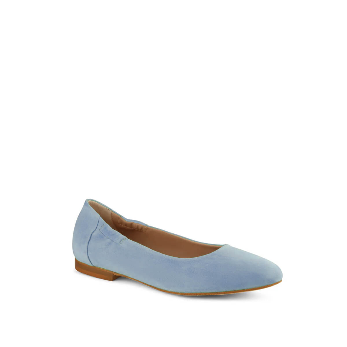 Vera Suede Ballet Flats Celeste