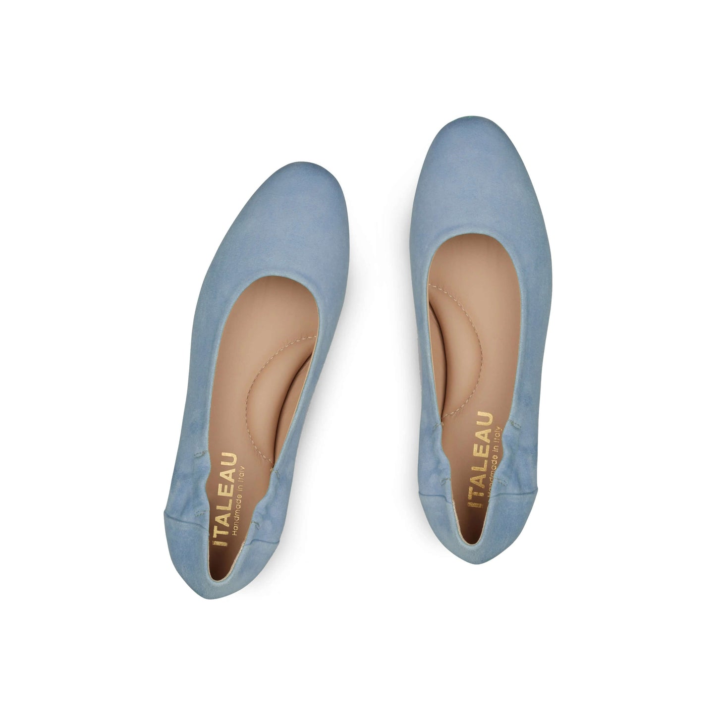 Vera Suede Ballet Flats Celeste