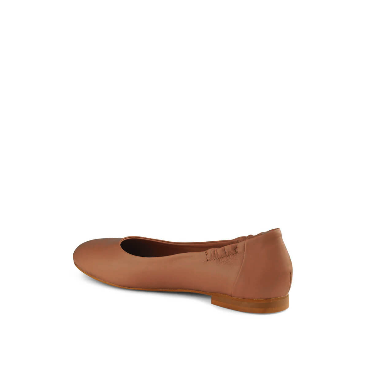 Vera Leather Ballet Flats Chestnut