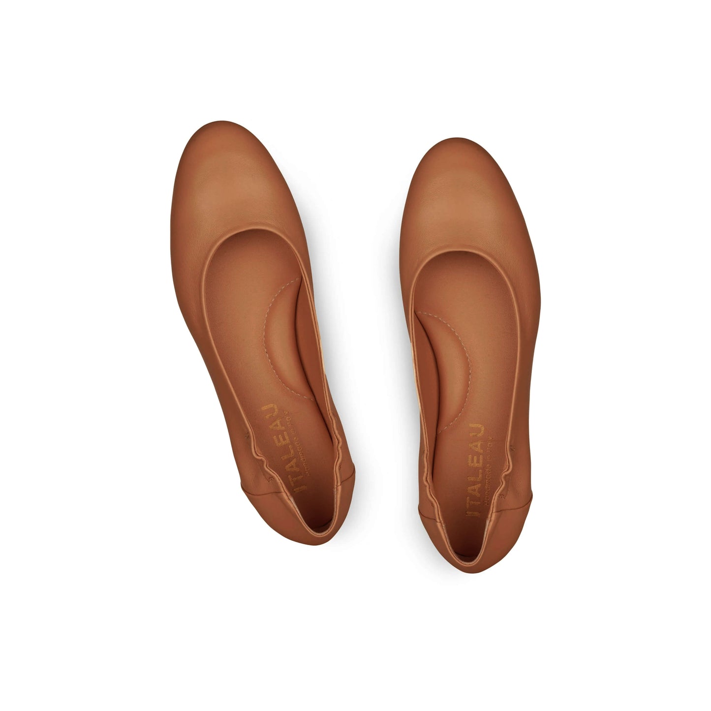 Vera Leather Ballet Flats Chestnut