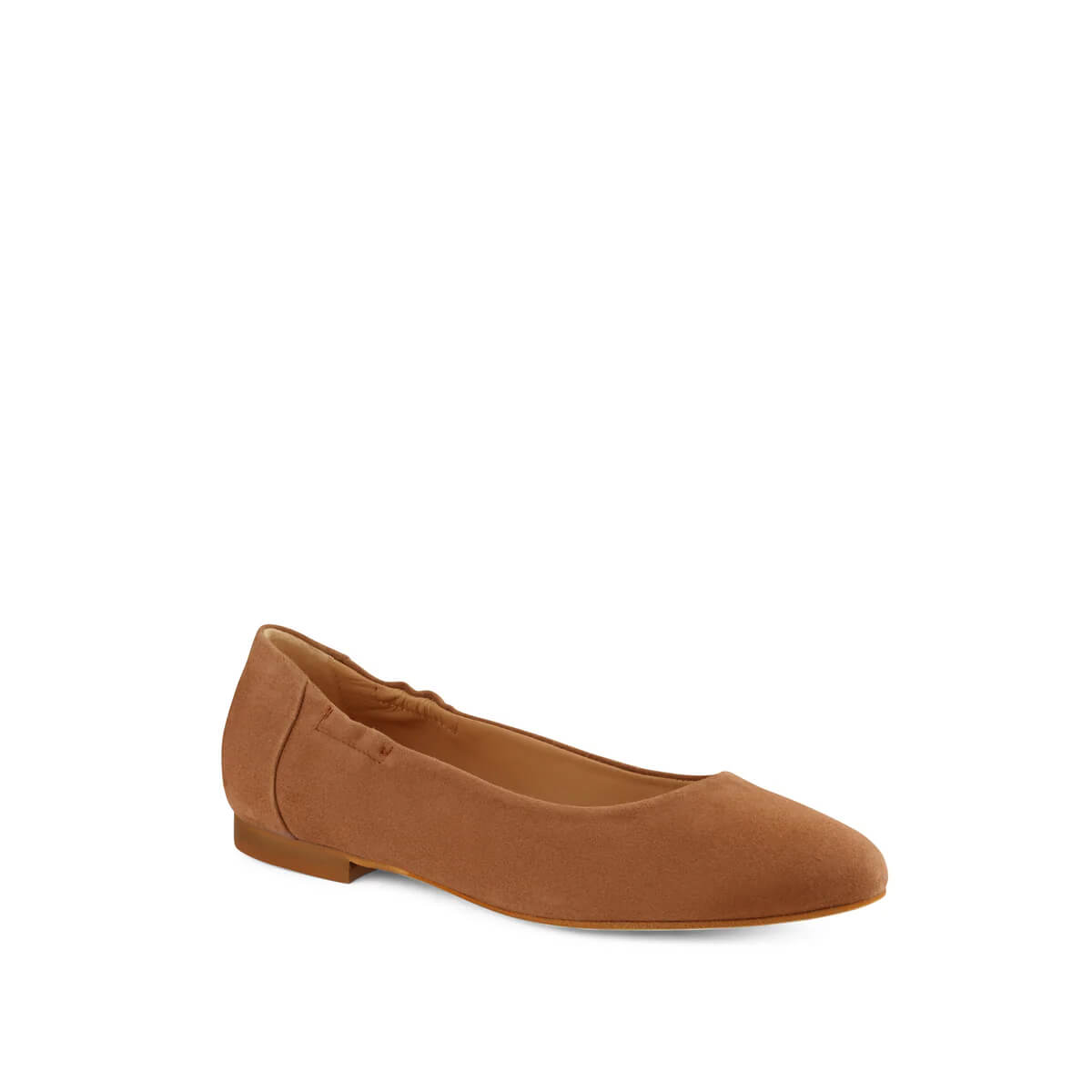 Vera Suede Ballet Flats Cuoio