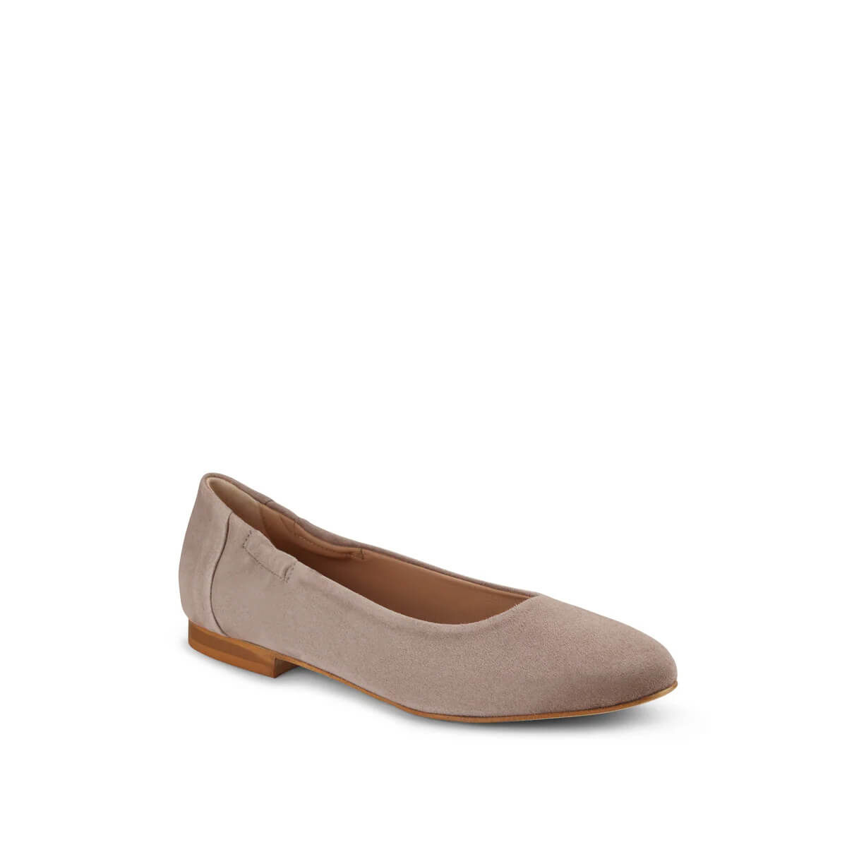 Vera Suede Ballet Flats Taupe