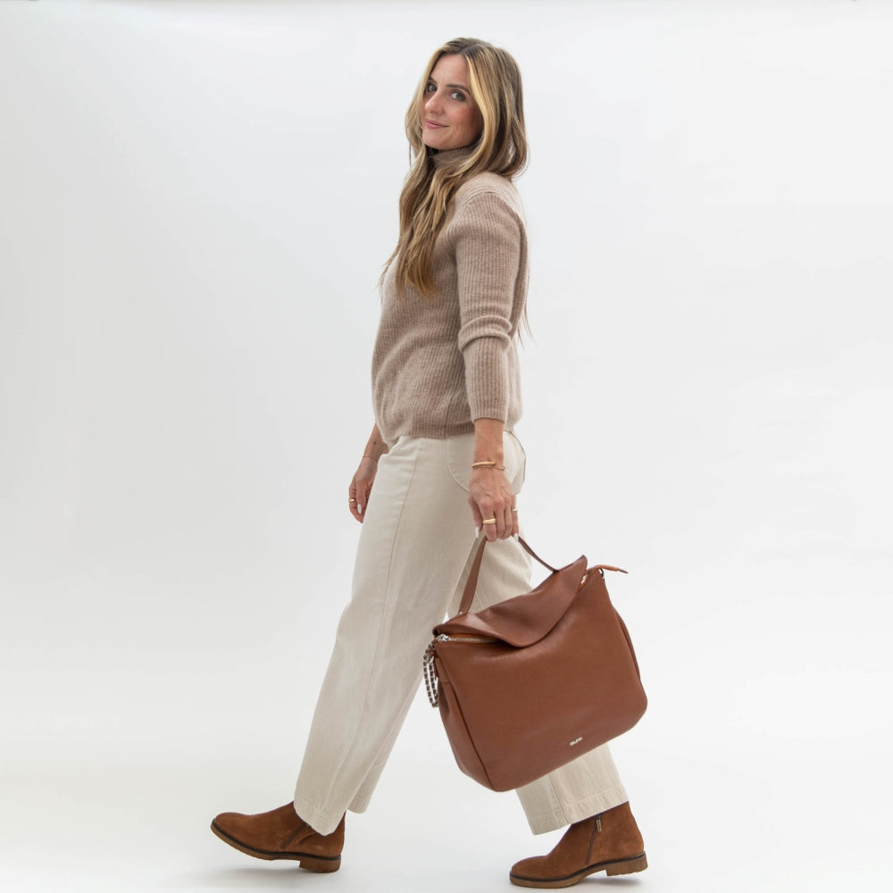 Waterproof Foliana Booties Cognac