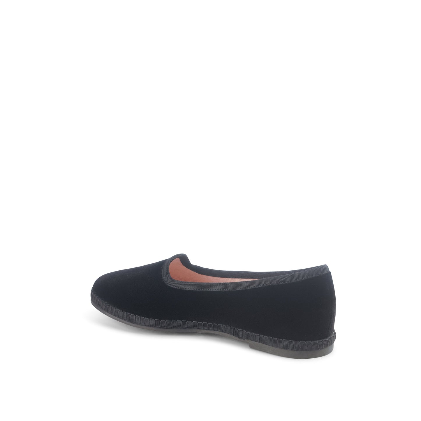 Allegra Velvet Flats Nero - Last Chance
