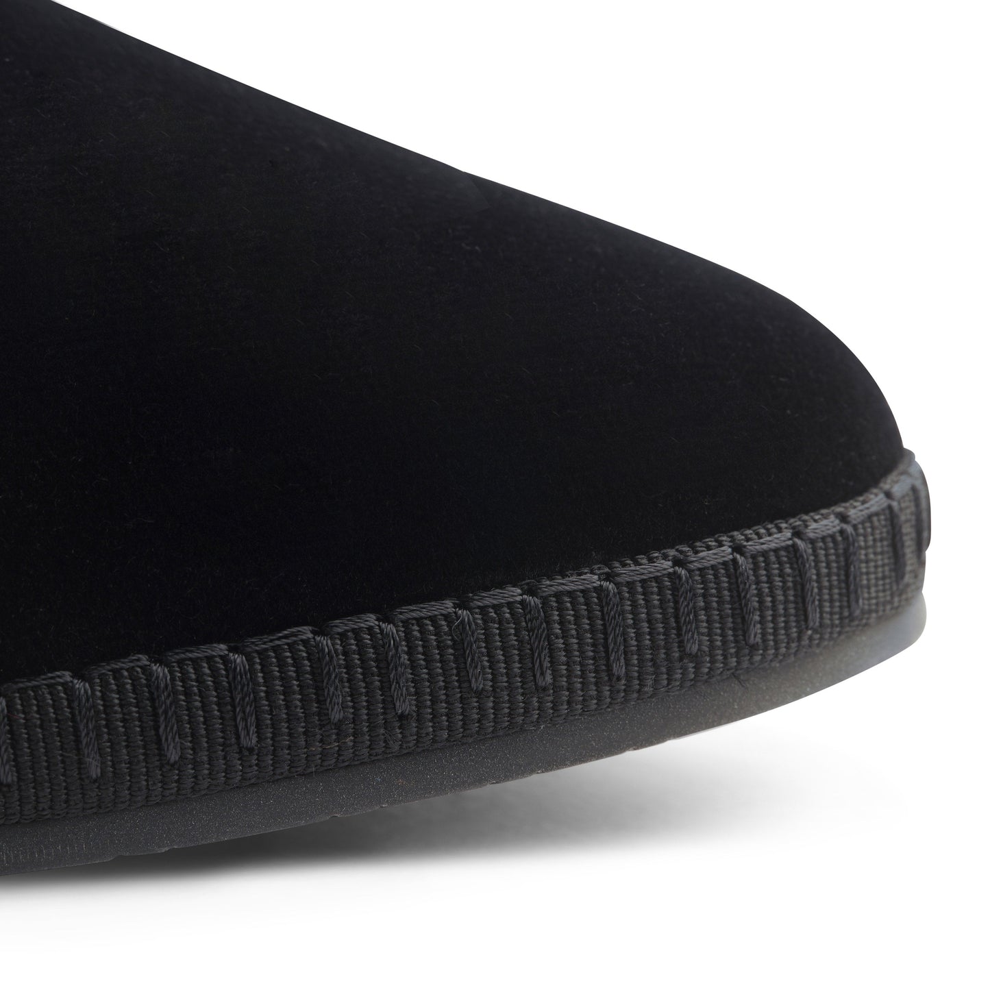 Allegra Velvet Flats Nero - Last Chance