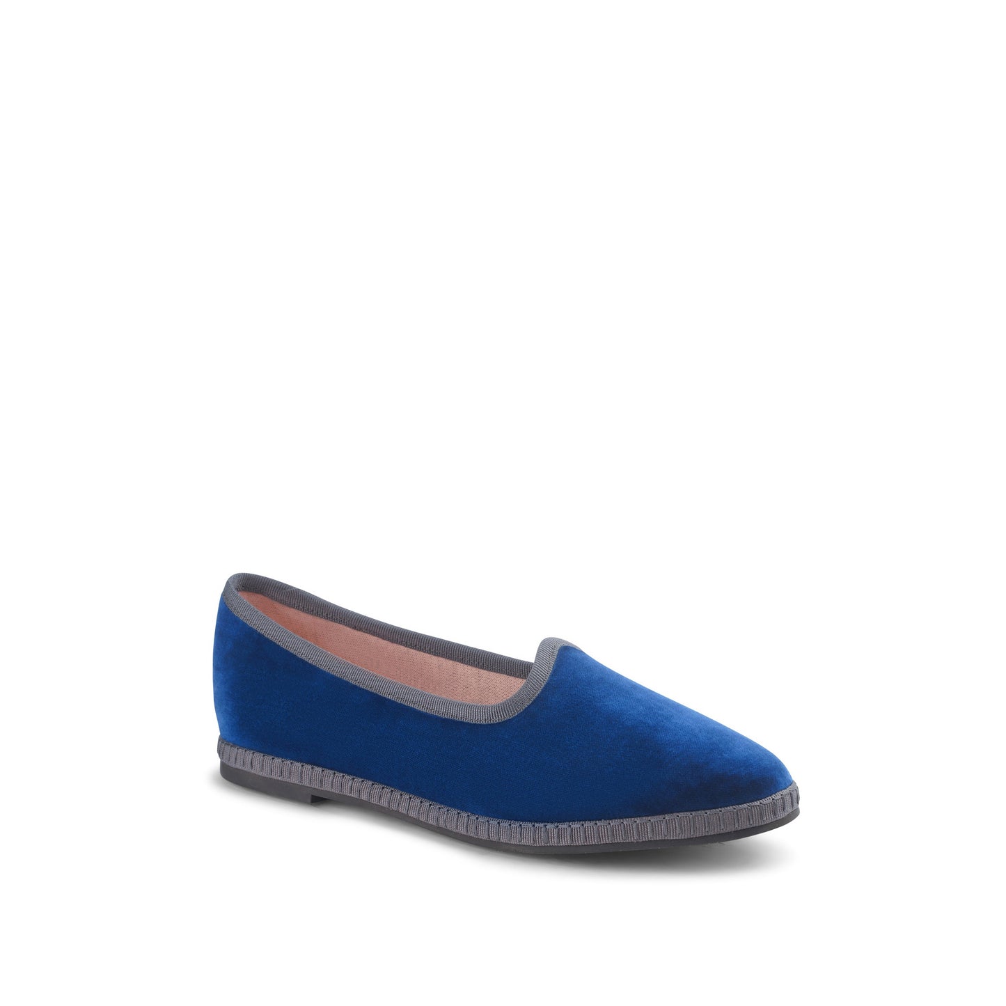 Allegra Velvet Flats Royal - Last Chance