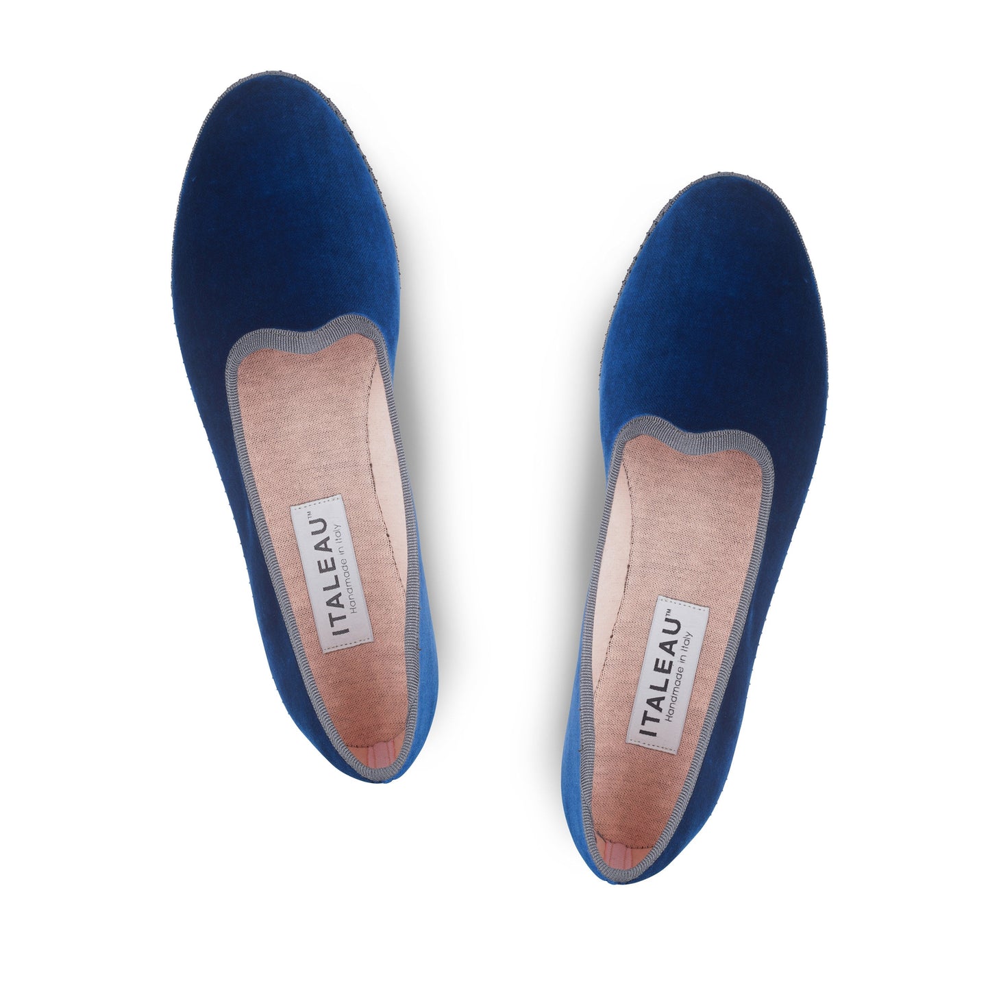 Allegra Velvet Flats Royal - Last Chance
