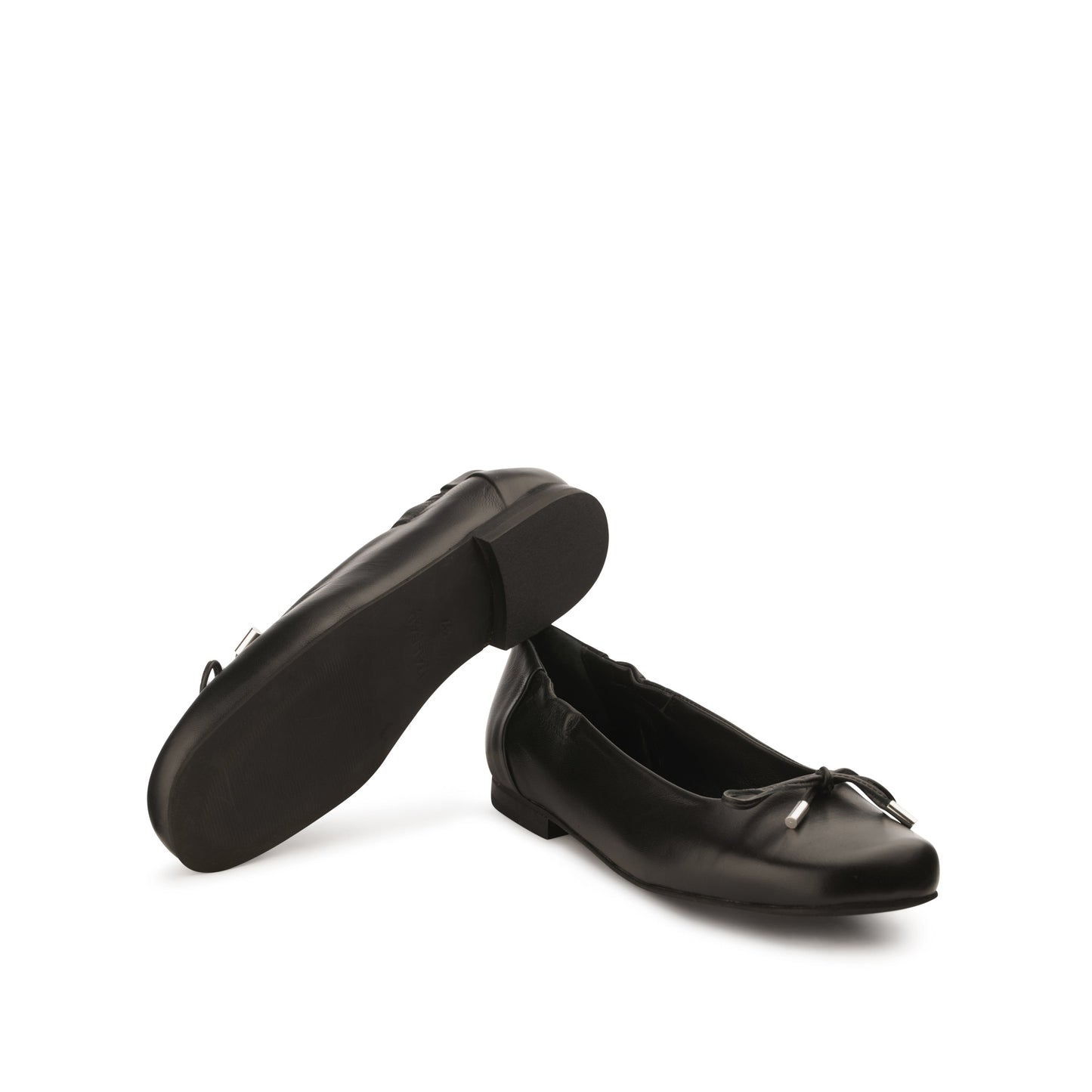 Belinda Flexlite Flats Jet Black - Last Chance