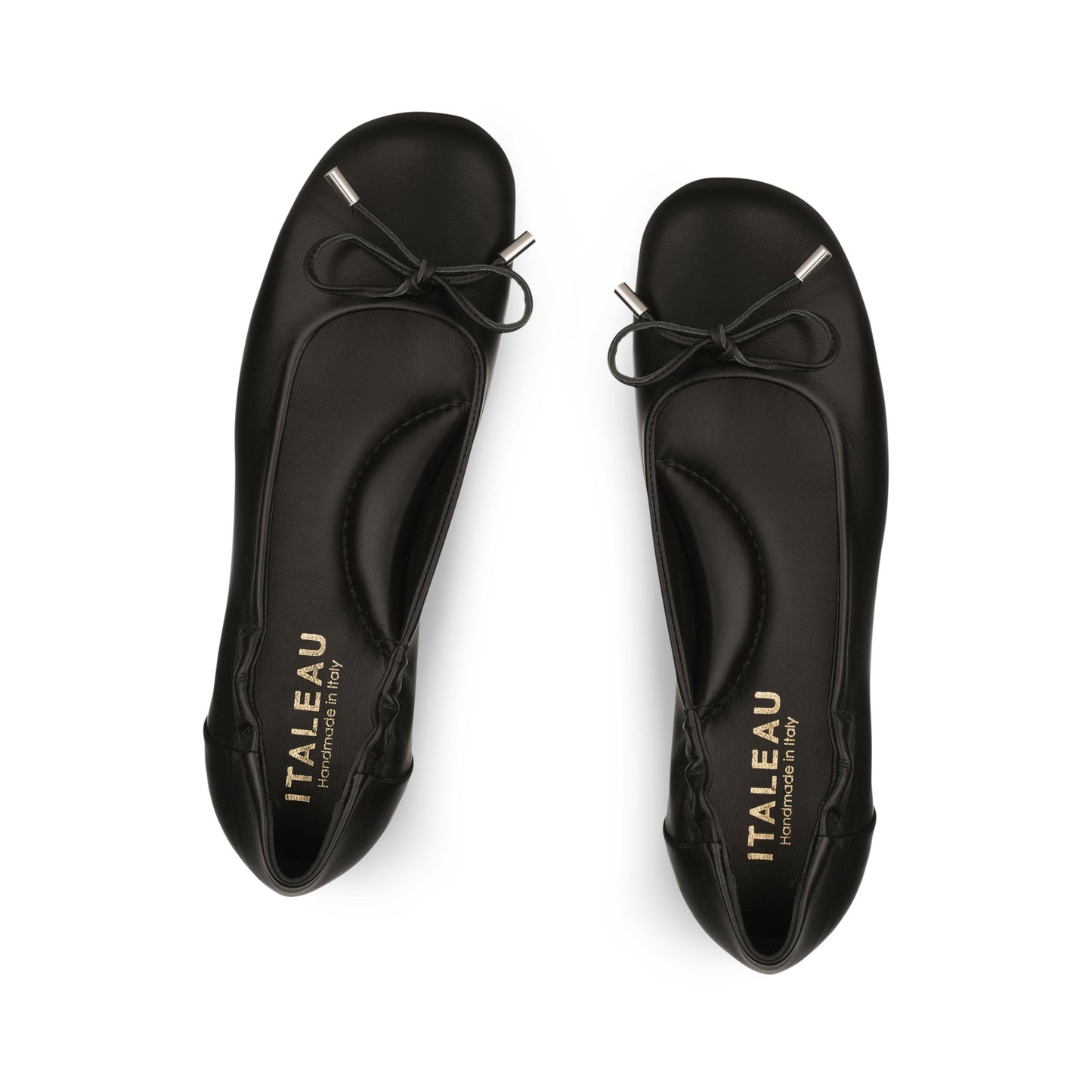 Belinda Flexlite Flats Jet Black - Last Chance