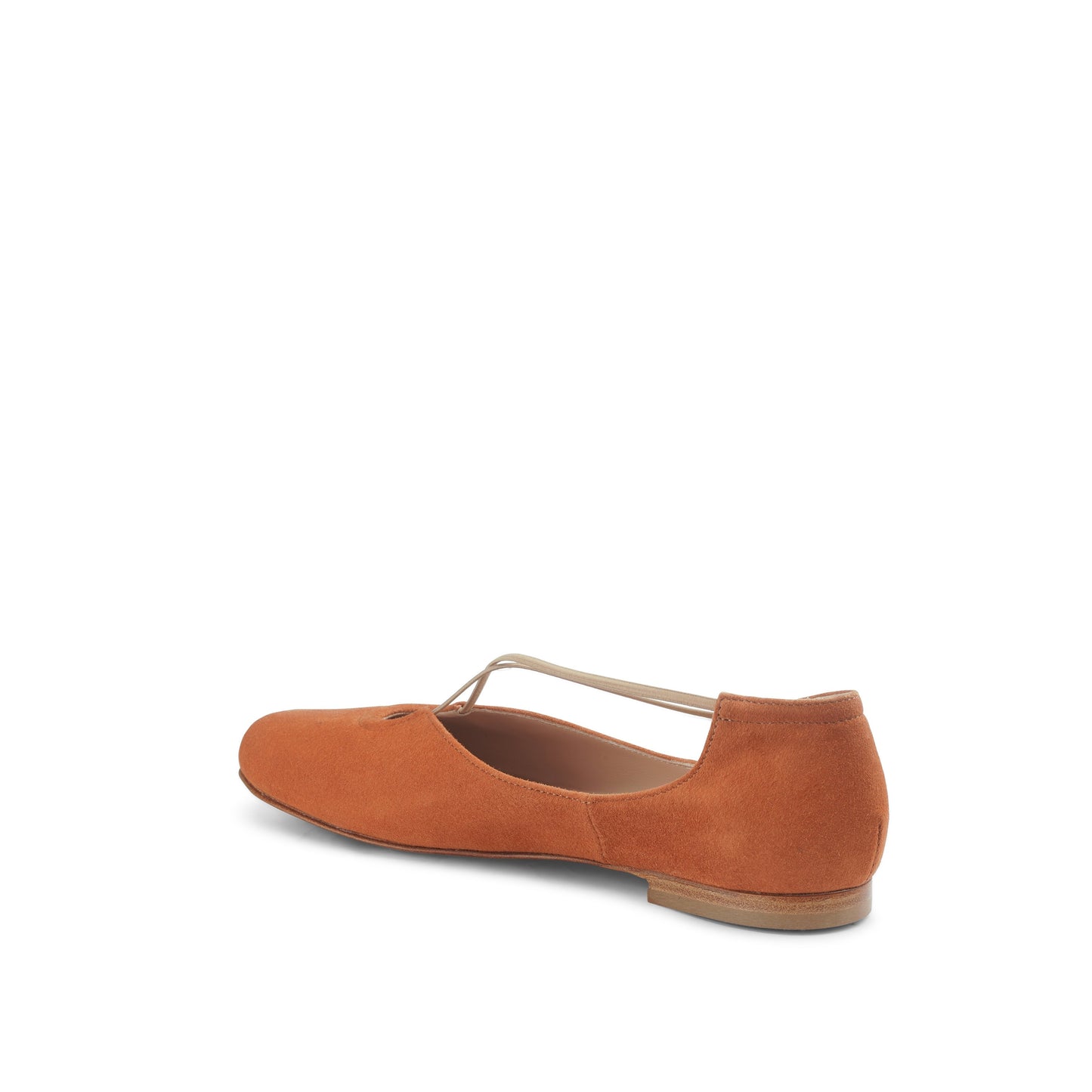 Bria Suede  Flats Cuoio - Last Chance