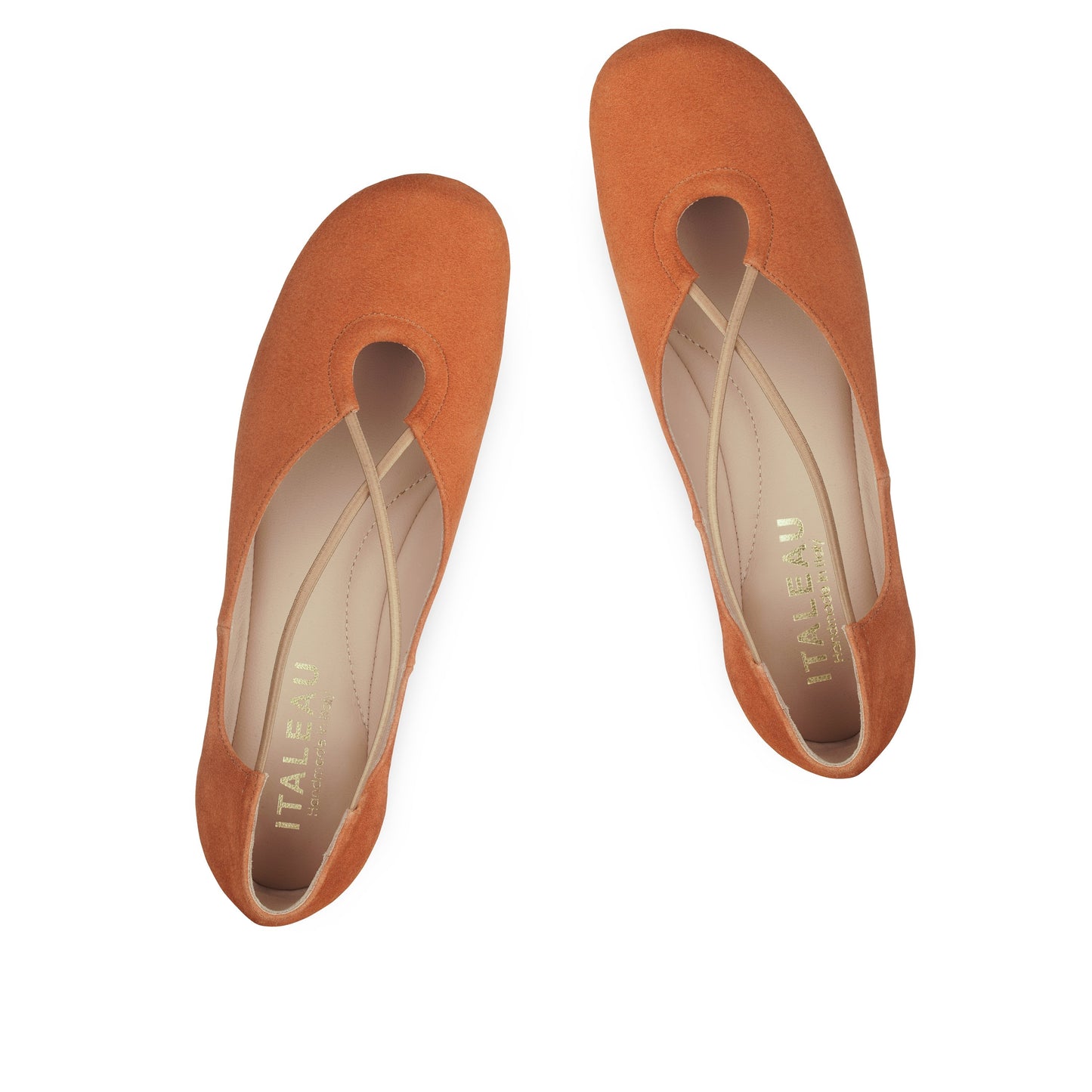 Bria Suede  Flats Cuoio - Last Chance