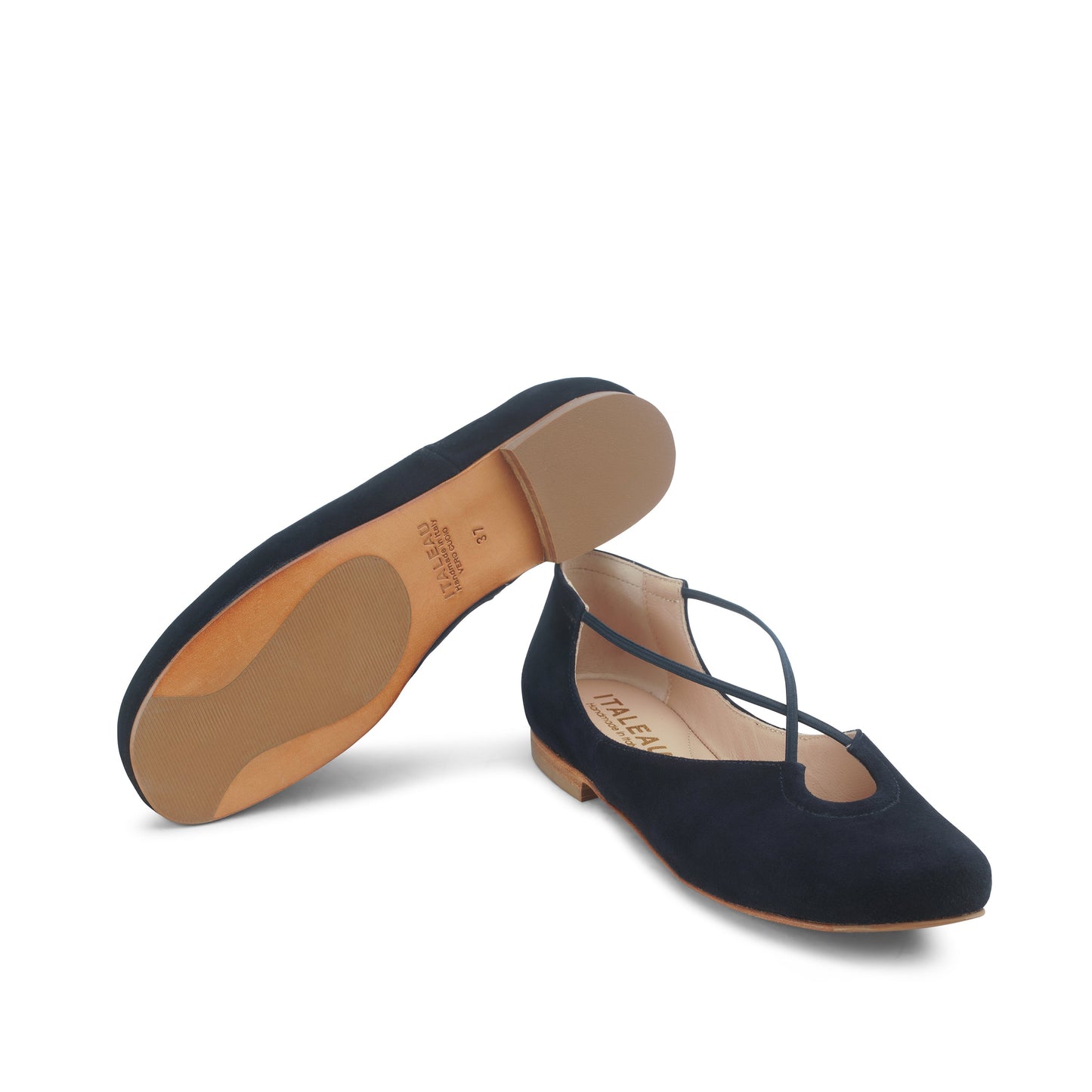 Bria Flexlite Flats Darkest Blue - Last Chance