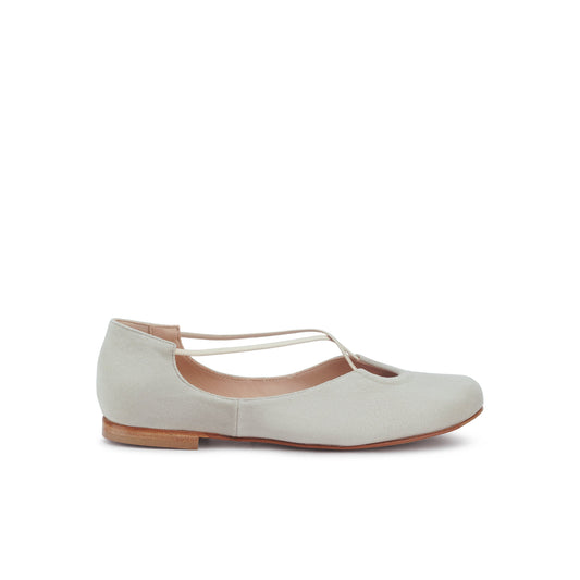 Bria Suede Flats Ice - Last Chance