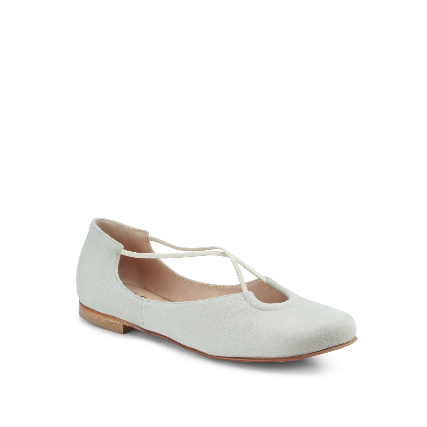 Bria Suede Flats Ice - Last Chance
