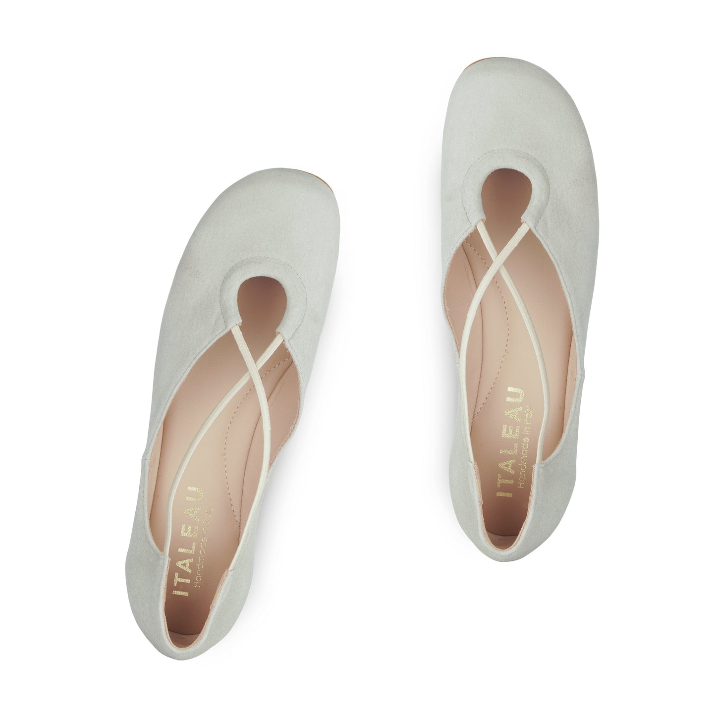 Bria Suede Flats Ice - Last Chance