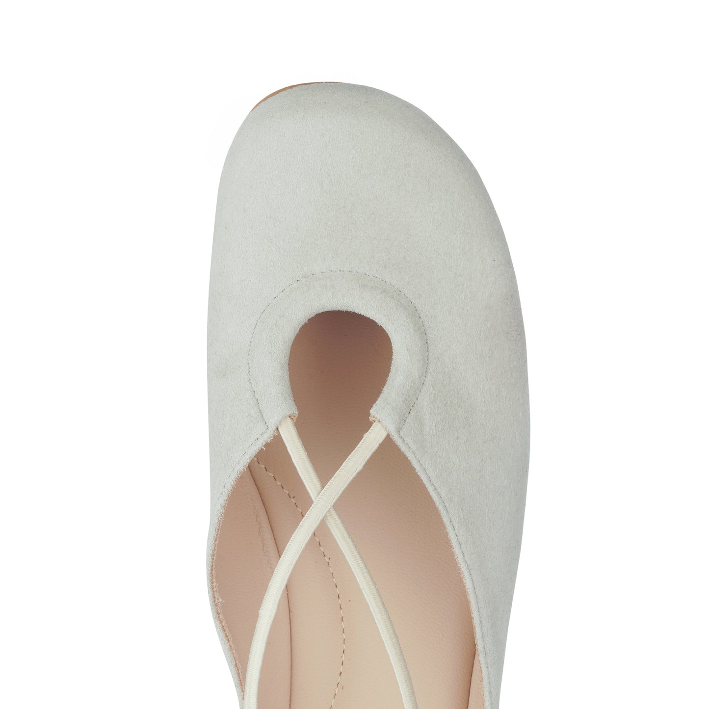 Bria Suede Flats Ice - Last Chance