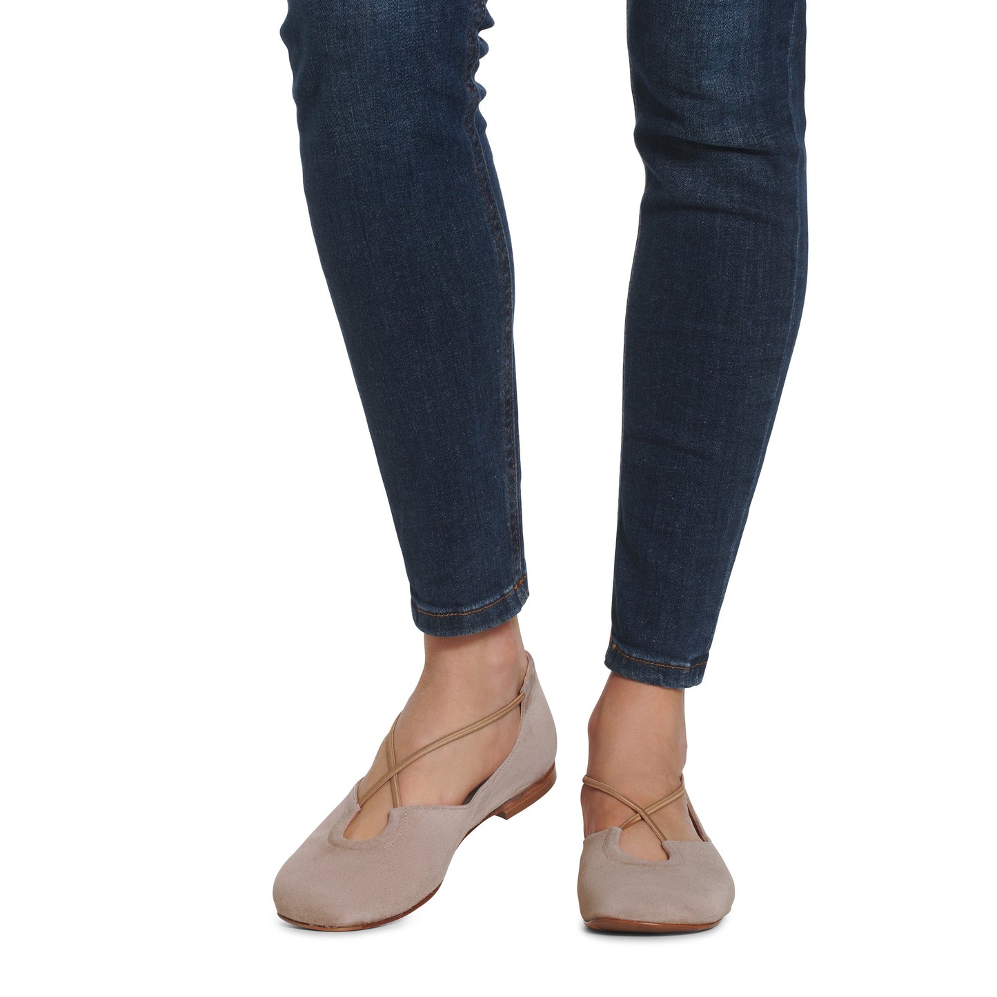 Bria Flexlite Flats Taupe - Last Chance