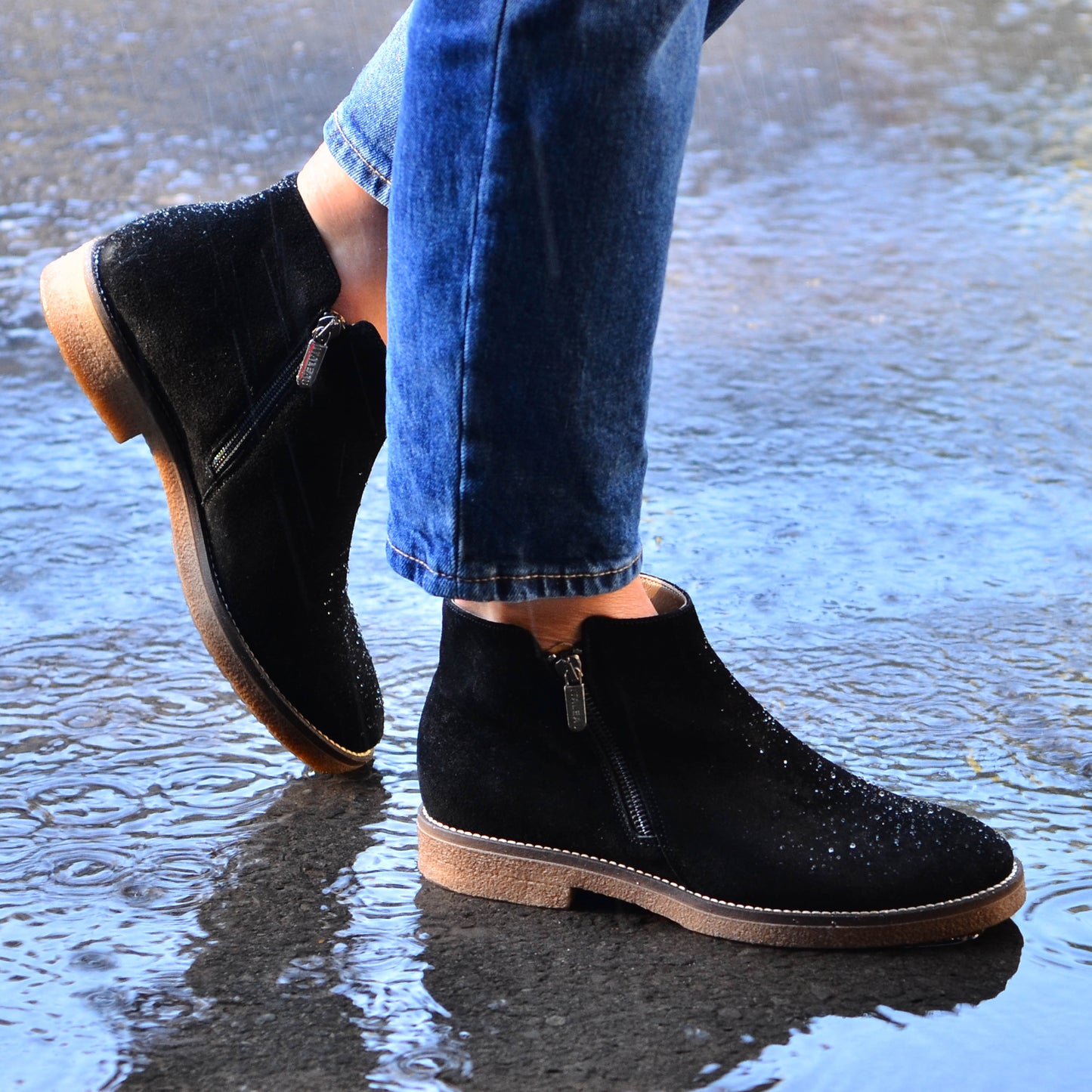 Waterproof Foliana Booties Nero