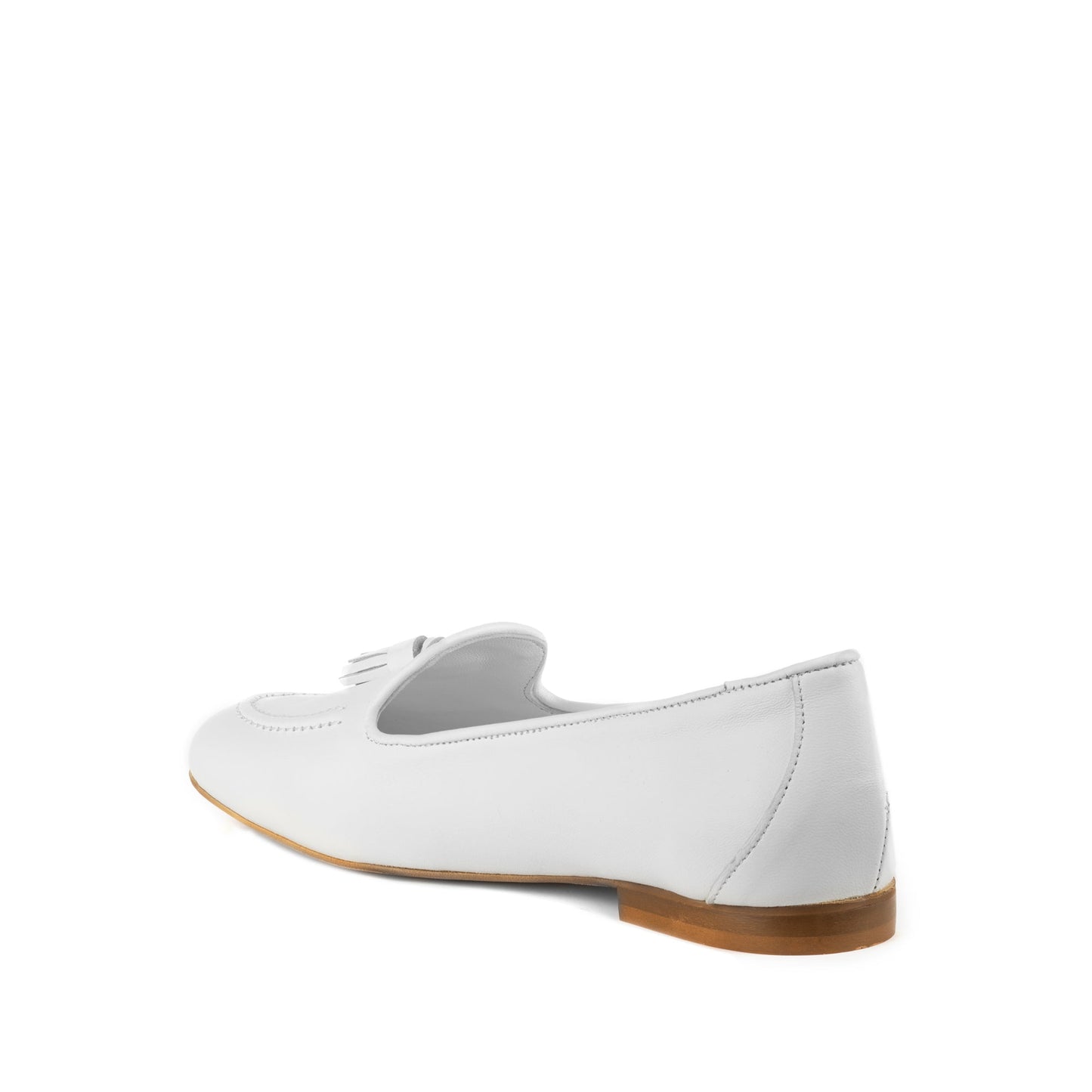 Lea Leather Loafers Bianco - Last Chance