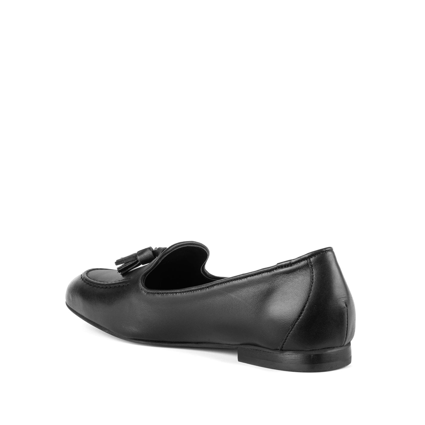 Lea Leather Loafers Jet Black