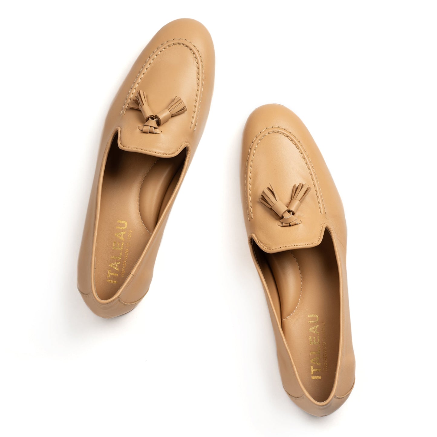 Lea Leather Loafers Sand