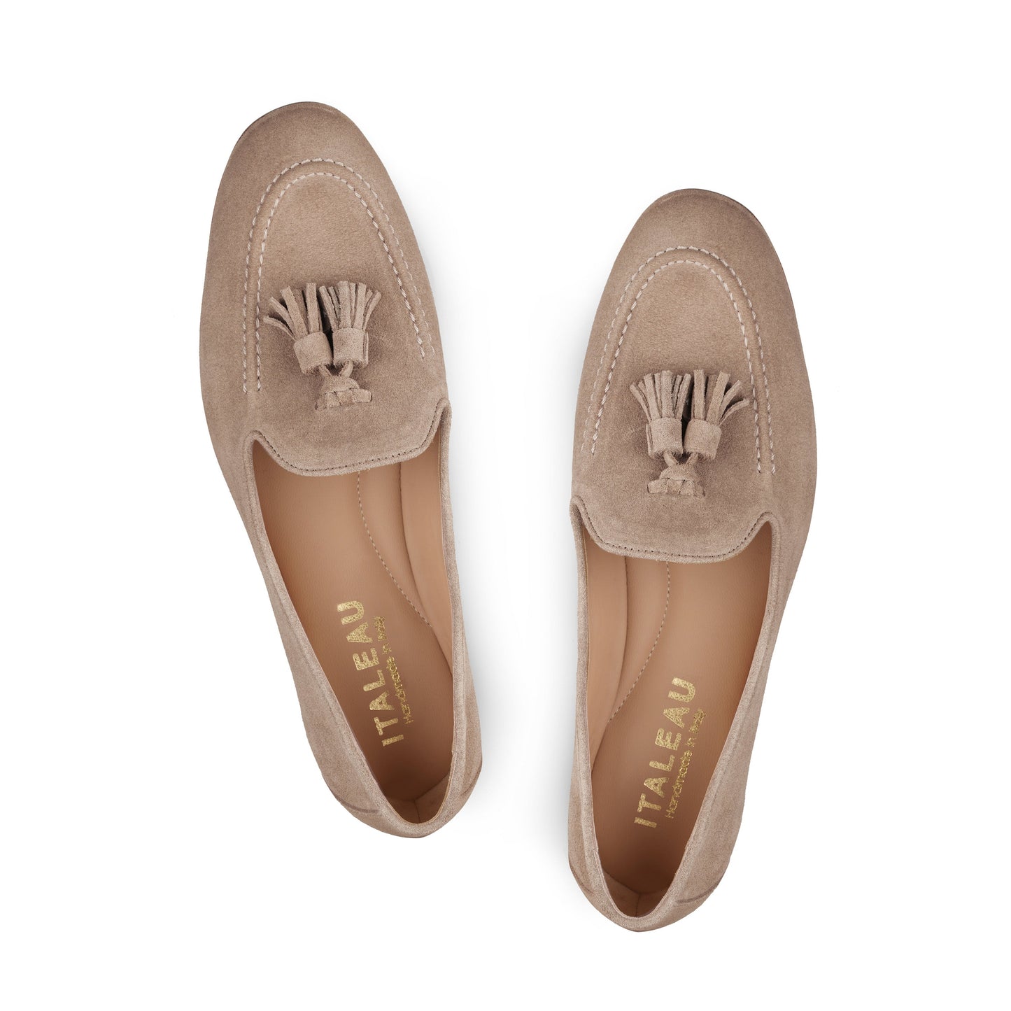 Lea Suede Loafers Taupe