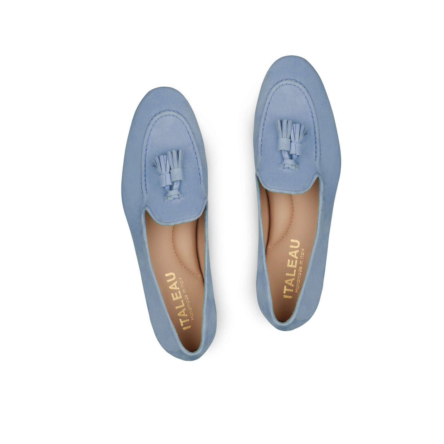 Lea Suede Loafers Celeste - Last Chance