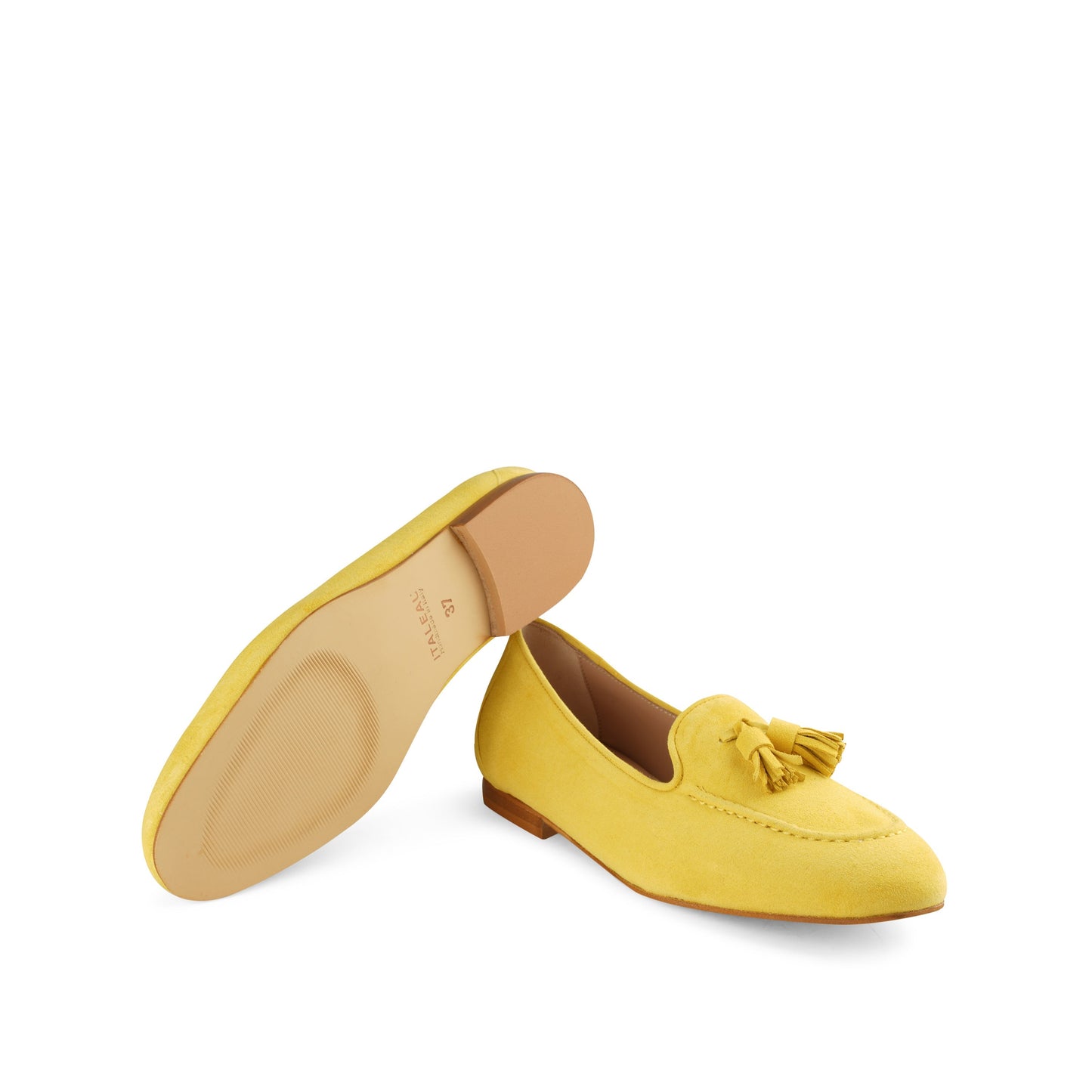 Lea Suede Loafers Butter - Last Chance