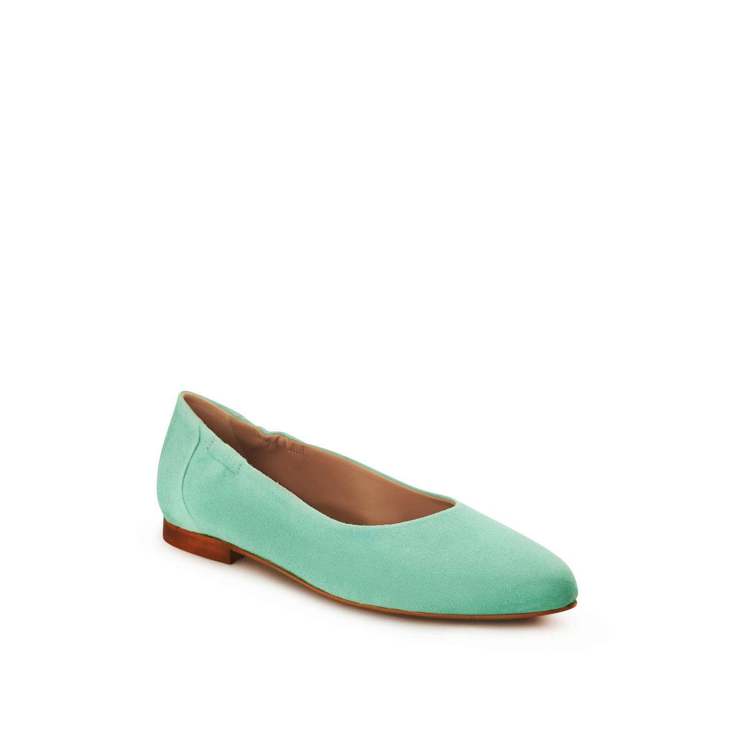 Mara Suede Ballet Flats Jade - Last Chance